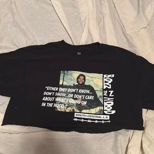 black boys n the hood crop top